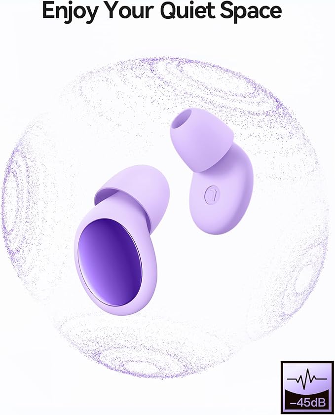 45dB Ear Plugs for Sleeping Noise Cancelling Ear Plugs for Noise Reduction & - Image 3