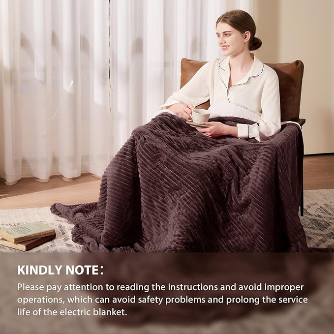 Homemate Electric Heated Blanket Queen Size - Image 6