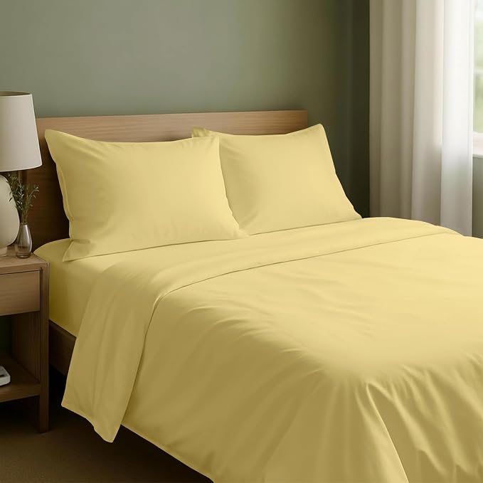 California Design Den Natural 100% Cotton Queen Sheet Set by CaliforniaDesignDen