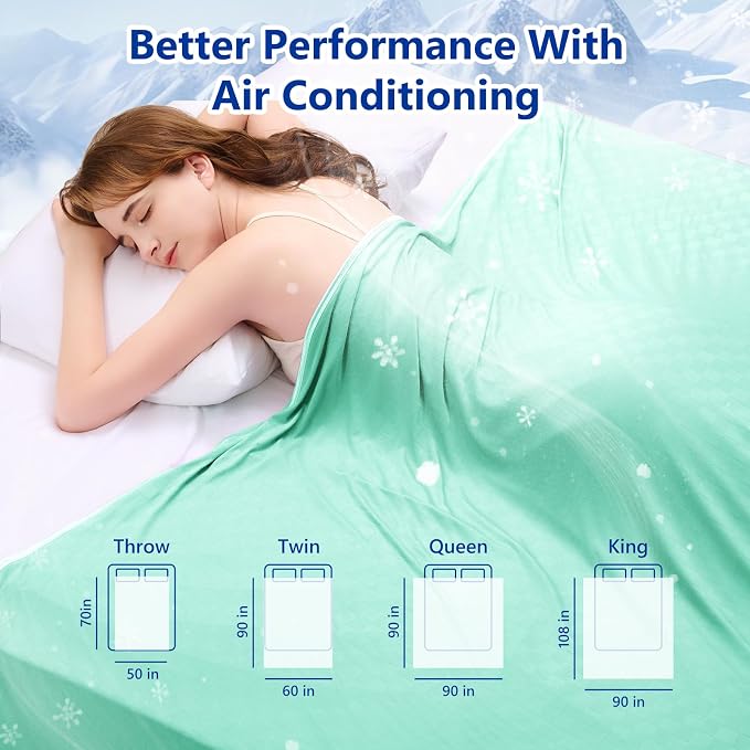 Topcee Cooling Blanket Queen Size- 90"x90" Summer Cooling Throw Blanket - Image 7