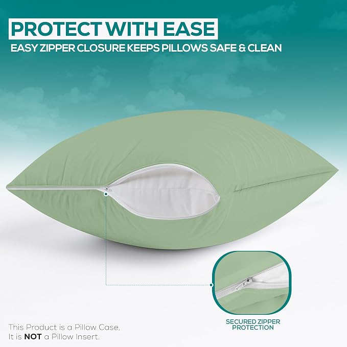 Utopia Bedding Premium 100% Waterproof Pillow Protectors - Image 4