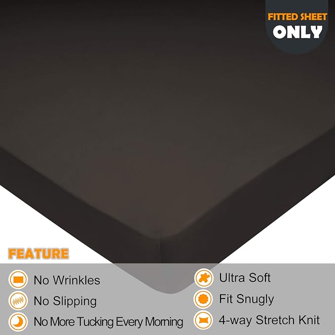 Soft Stretch Twin Fitted Sheet Only - Image 2