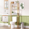 AmazerBath Over The Toilet Storage Bamboo, Bathroom Storage Organizer Shelf by AmazerBath