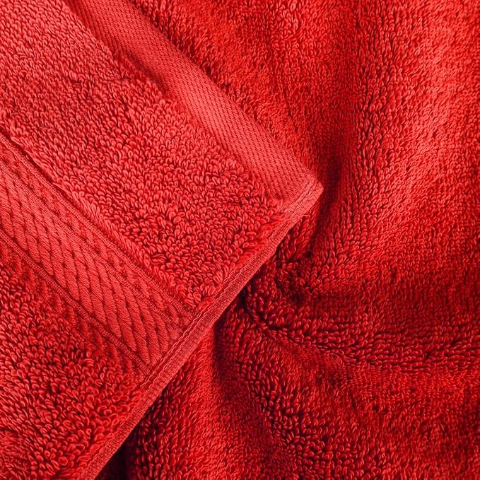 SUPERIOR Egyptian Cotton Pile Hand Towel Set of 4, Ultra Soft Luxury Towels - Image 4