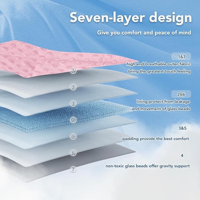 Topcee Weighted Blanket for Adults, Minky Dots Heavy Blanket for 190-210lbs - Image 5