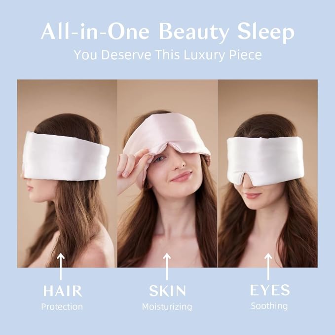 Silk Sleep Mask for Women and Men, Side Sleeper, 22 Momme Pure Mulberry Silk - Image 6