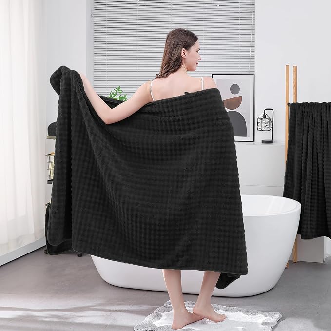 KBY Bath Towels Set 6 Piece 40x80 Inches，2 Extra Large Bath Sheets 2 Hand - Image 3