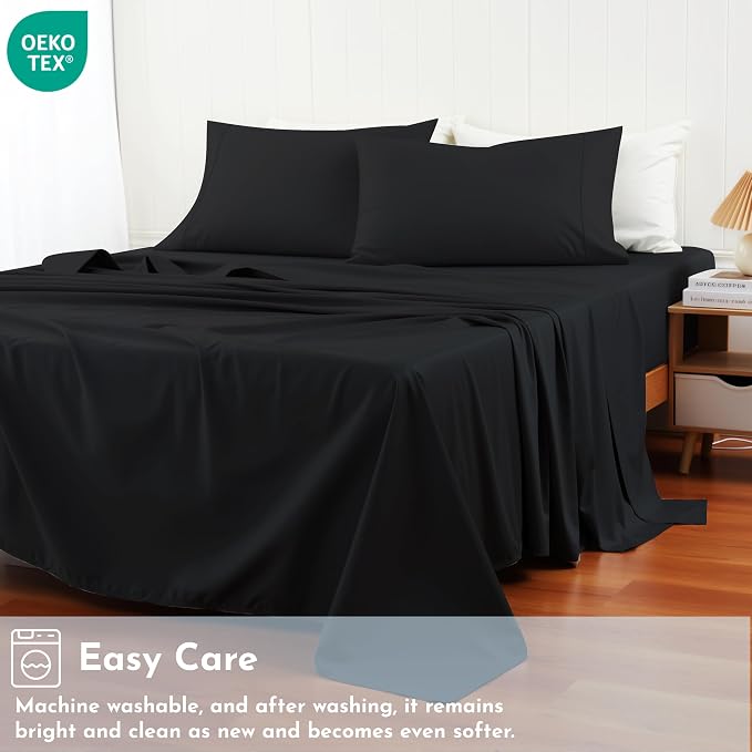 Cotton Flat Sheets Only, 600 TC 100% Cotton Flat Sheet Top Sheet Only, King - Image 8