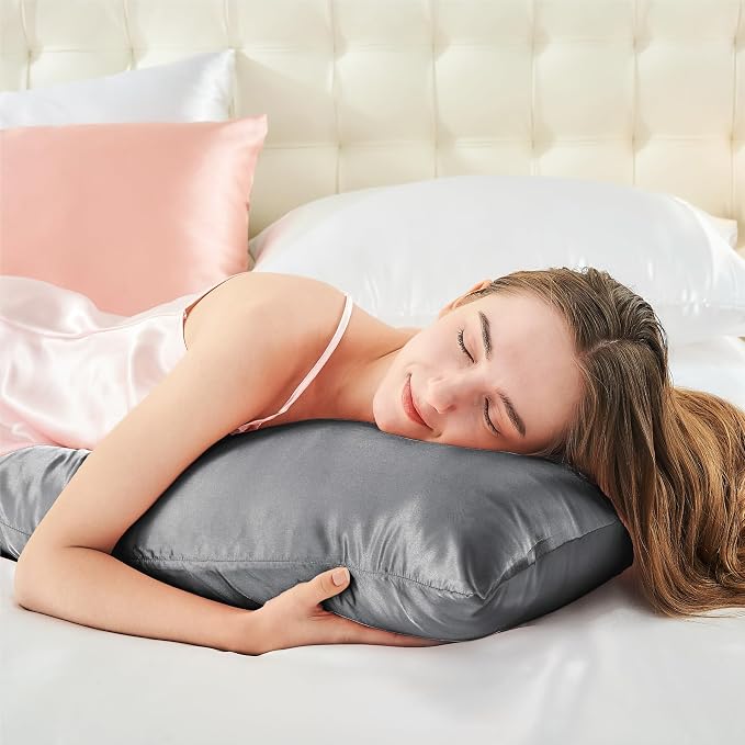 BEDELITE Satin Body Pillow Cover, Super Soft and Cooling Body Pillow Pillowcase - Image 5