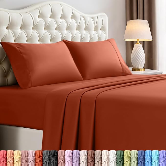 Utopia Bedding Queen Size Sheet Set – 4 Piece Bed Sheets, Soft and Breathable by UTOPIABEDDING
