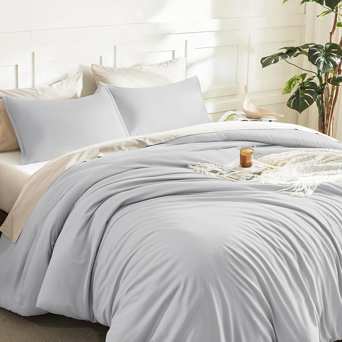 Litanika Twin XL Comforter Set Light Grey, 2 Pieces Extra Long Dorm Bedding Sets - Image 5