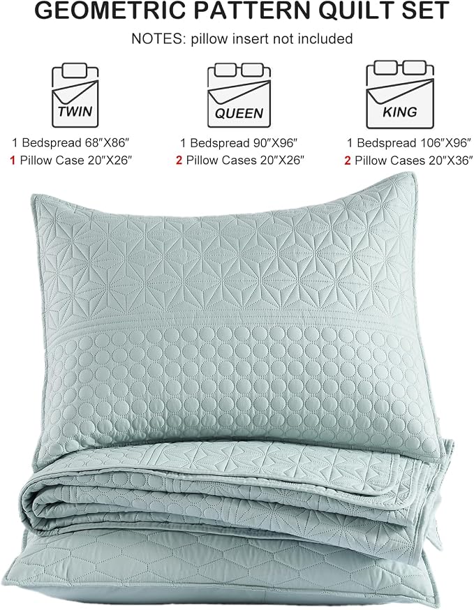 HORIMOTE HOME Sprout Green King Size Quilt Set - Image 7