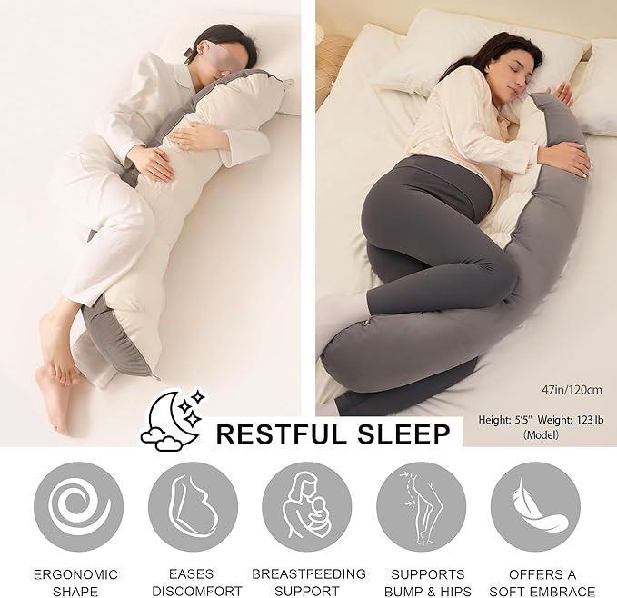 Peallow – Long Round Body Pillow - Image 4