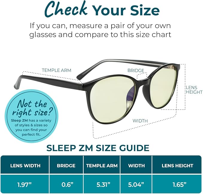 Sleep ZM Blue Light Blocking & Light Sensitivity Glasses - Image 8