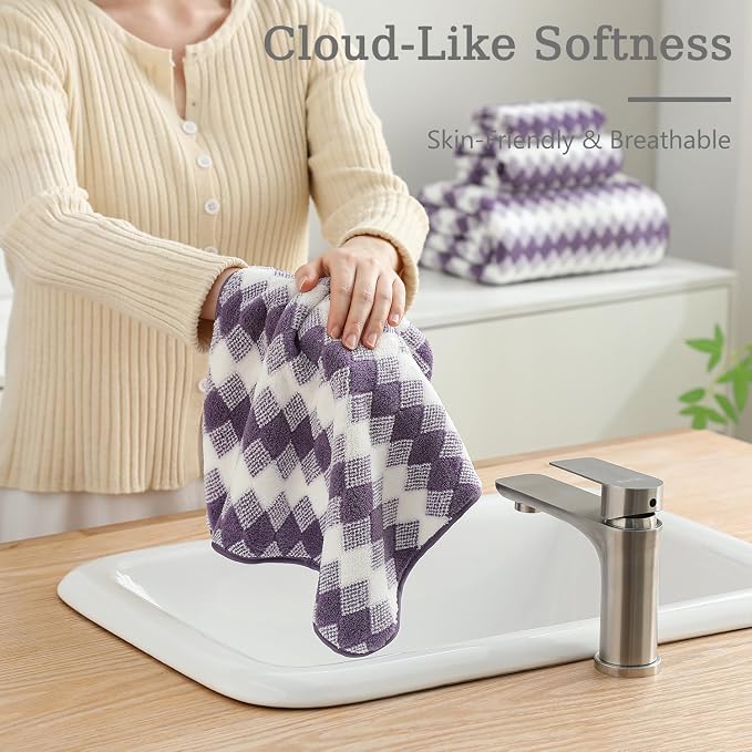 4 Piece Extra Large Bath Towel Set Oversized Bath Sheet 35"x70" Bathroom Towel - Image 8