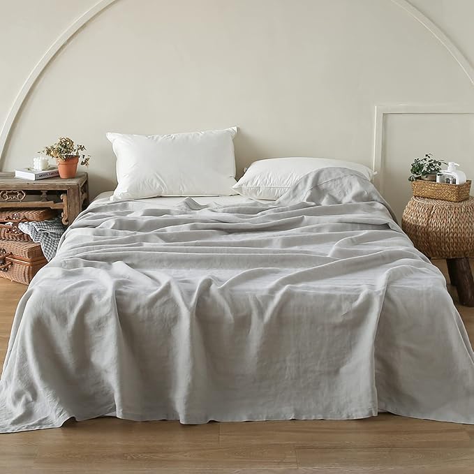 Simple&Opulence French Linen Flat Sheet by SimpleOpulence