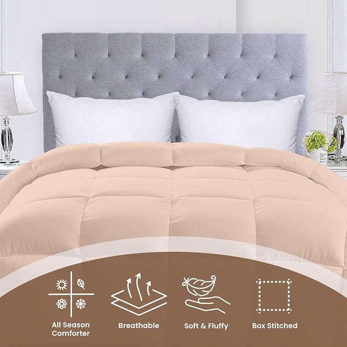 Utopia Bedding Comforters Queen Size, All Season Duvet Insert, Down Alternative - Image 3