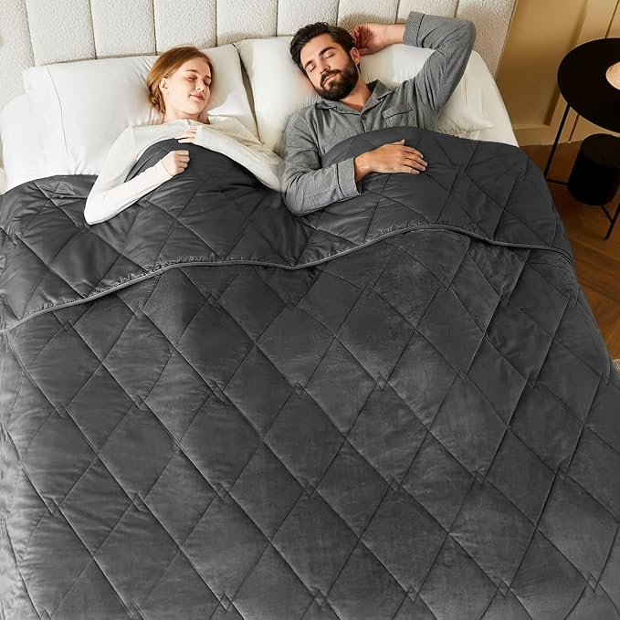 L'AGRATY King Size Weighted Blanket by LAGRATY
