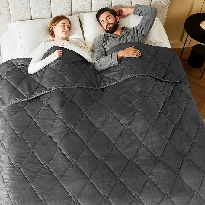 L'AGRATY Queen Size Weighted Blanket by LAGRATY