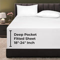 Royale Linens Extra Deep Pocket Full Fitted Sheet Only by ROYALELINENS