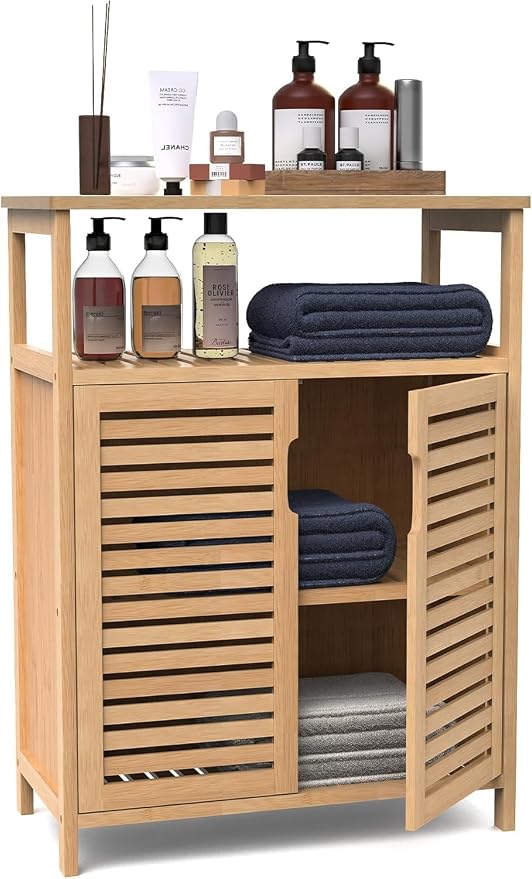 Bamboo Bathroom Storage Cabinet by FoverOne