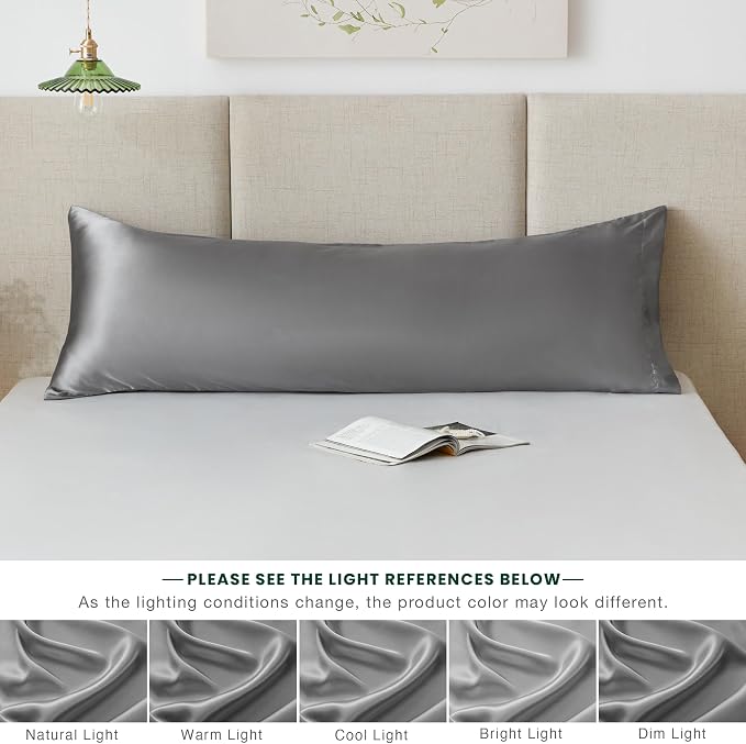 Love's cabin Satin Body Pillowcase 20x54, Cooling Pillow Cover - Image 8