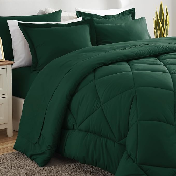 CozyLux Full Size Comforter Sets Emerald Green - Image 8