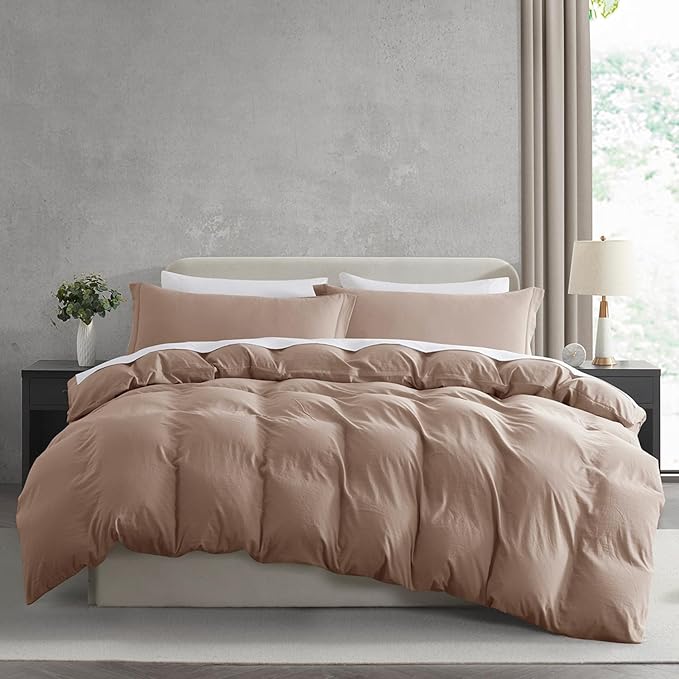 Nestl Khaki California King Duvet Cover Sets by Nestl