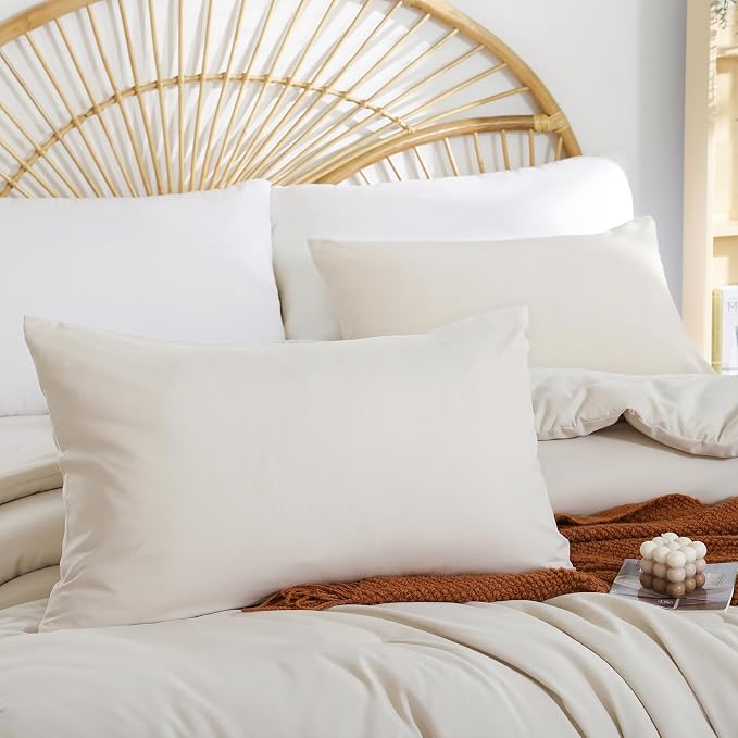 weigelia Beige Comforter Set King Size - Image 3