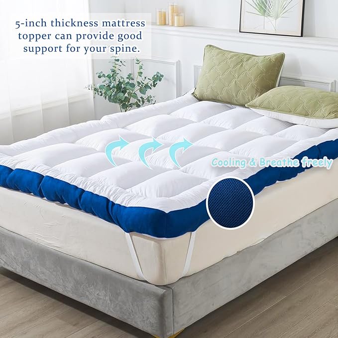WhatsBedding 5 Inch Queen Mattress Topper - Image 6