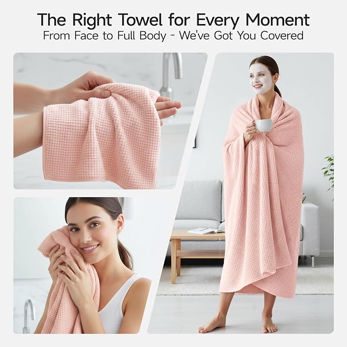 REDKISS Pink Towel Set of 8 - Image 6
