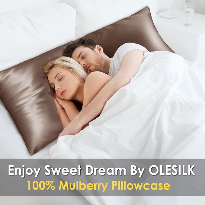 OLESILK Silk Body Pillowcase 20x54 Zippered: 100% Mulberry Silk - Image 3