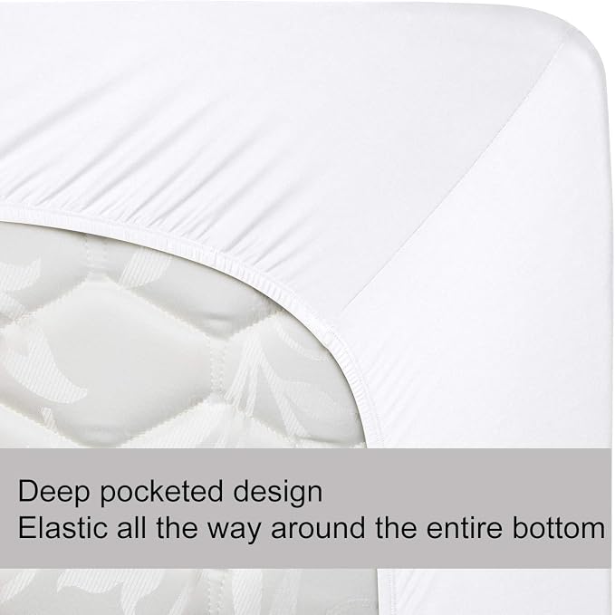 Soft Stretch Full Size Fitted Sheet Only - Image 5