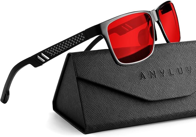 ANYLUV Blue Light Blocking Glasses Men Computer Gaming Glasses Lightweight by ANYLUV