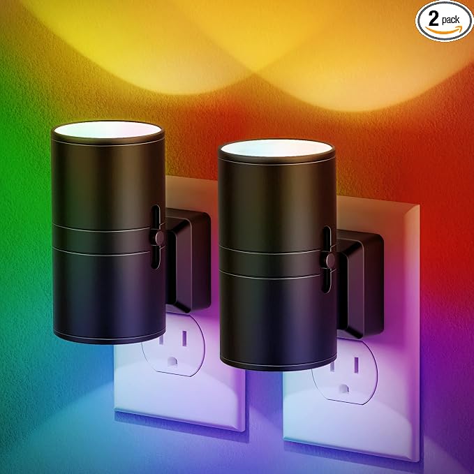 JandCase Color Night Light, LED Night Lights Plug into Wall, Color Changing by JandCase