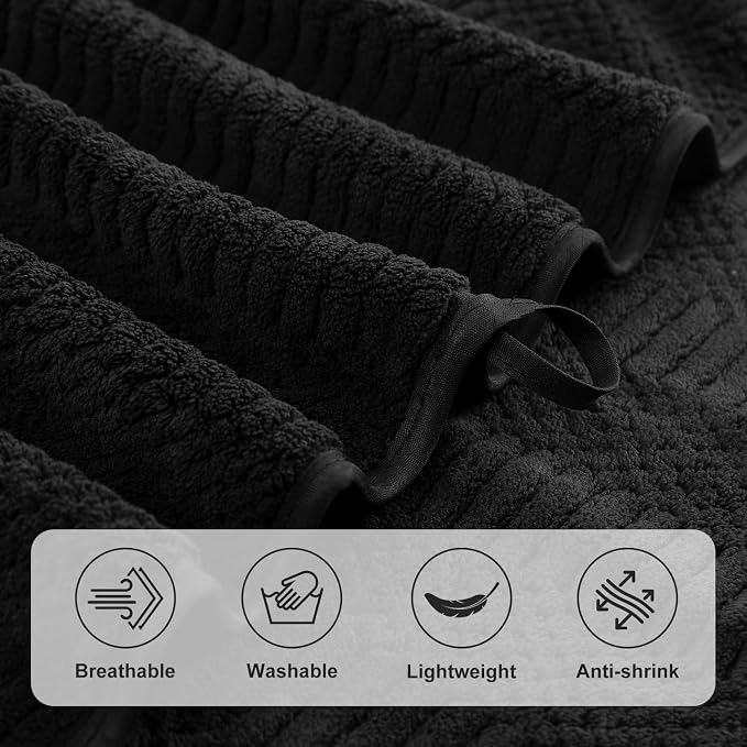 8 Piece Bath Towel Set-2 Oversized Bath Sheets, 2 Hand Towels, 4 - Image 9