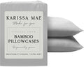 Karissa Mae Cooling Bamboo Viscose Standard Size Pillowcase Set | 100% by KARISSAMAE