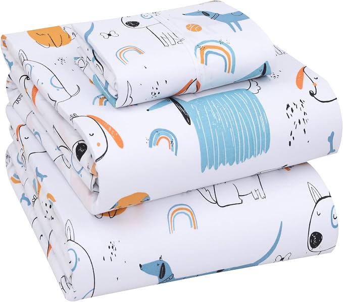 RUVANTI 100% Cotton Sheets – Twin Size Percale Bedding, Cooling & Breathable by Ruvanti