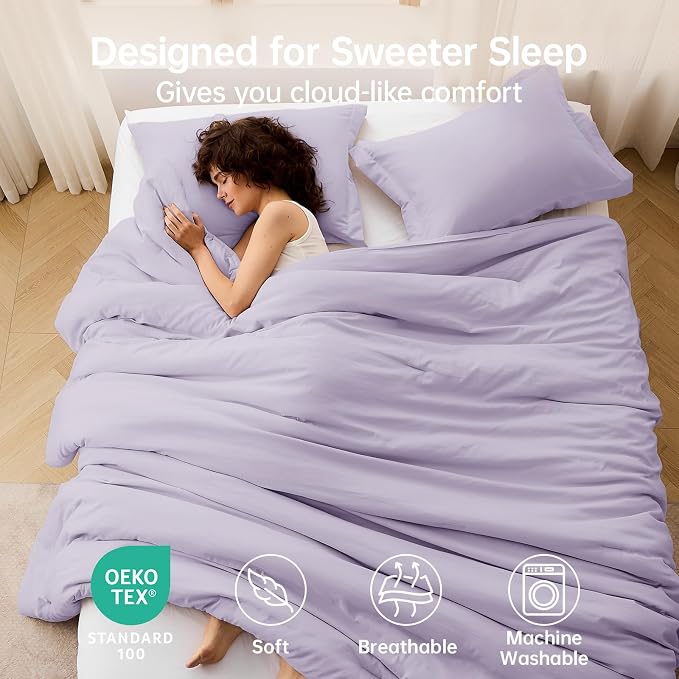 MUXHOMO Full Comforter Sets, All Season Ultra Soft Down Alternative Bedding - Image 2
