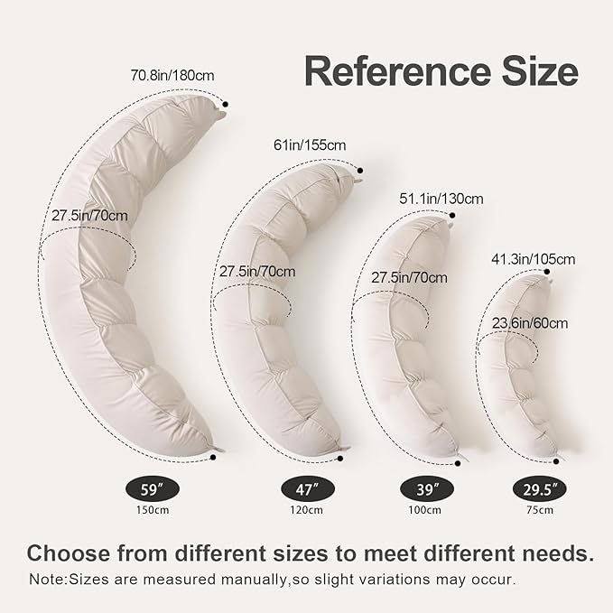 Peallow – Long Round Body Pillow - Image 2