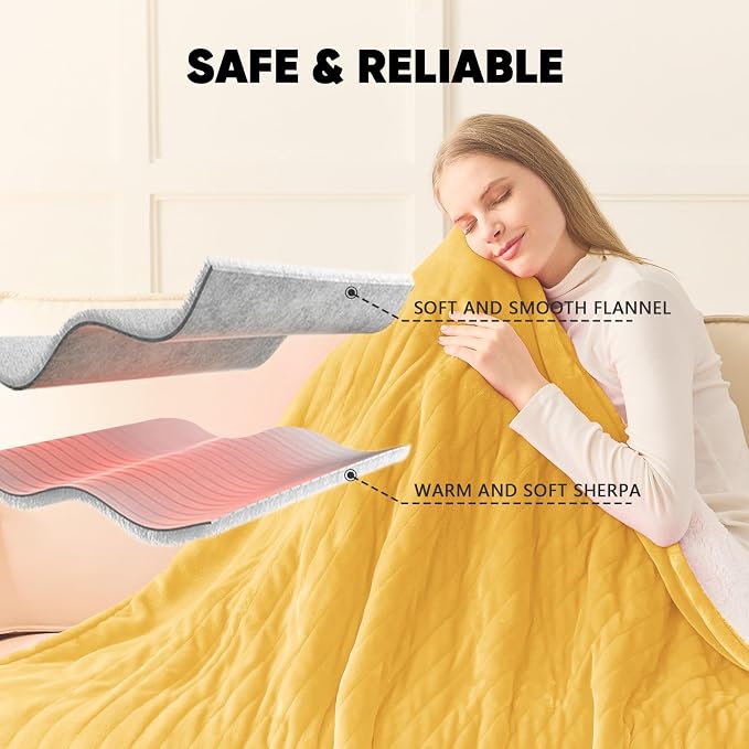 greenoak Heated Blanket Electric Full 72"X84", Heating Blankets - Image 6