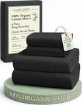 LANE LINEN 100% Organic Cotton Bed Sheets King Size, Soft & Comfy Fully by LaneLinen