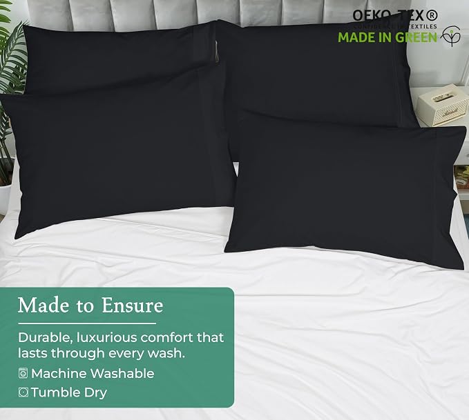 Royale Linens Queen Pillowcase Set of 2 - Image 8