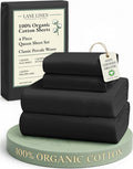 LANE LINEN 100% Organic Cotton Queen Size Sheets Set, Machine Wash Fully by LaneLinen