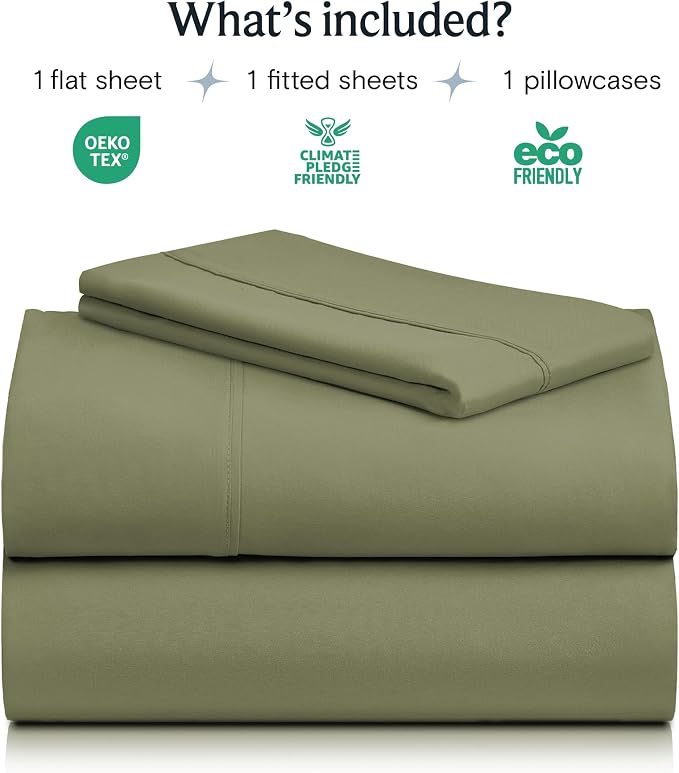 LuxClub 3 PC Sheet Bed Sheets Deep Pockets 18" Eco Friendly Wrinkle - Image 2