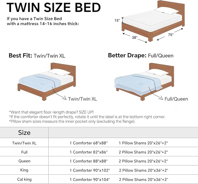 BEDELITE Fleece Twin Comforter Set -Super Soft & Warm Fluffy Rust Orange Bedding - Image 6
