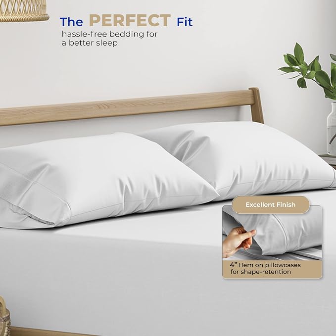 Thread Spread 100% Cotton King Size Pillow Cases Set of 2 - Image 4