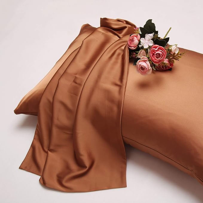 Silk Pillow Cases 2 Pack, 100% Mulberry Silk Pillowcase - Image 5
