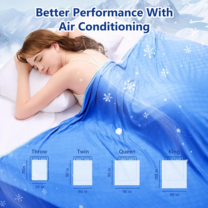 Topcee Cooling Blanket Full Size- 60"x90" Summer Cooling Throw Blanket - Image 7