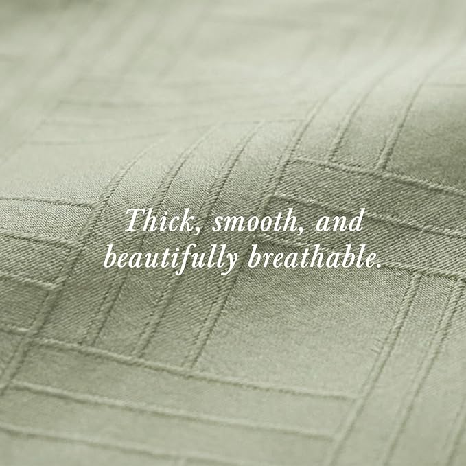 Threadmill California King Size Sheets | 800 Thread Count Jacquard Celine Sage - Image 7